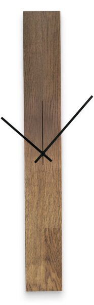 Elegáns, fekete színű, fából készült falióra - TERRA