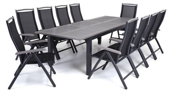 Asztal és szék garnitúra Comfort Garden 334 Textil, Fém