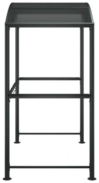 VidaXL antracit acél grillező pavilon oldalsó polcokkal 210x114x230 cm
