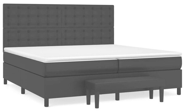 VidaXL Ágy - Fekete Műbőr - 200x200 cm