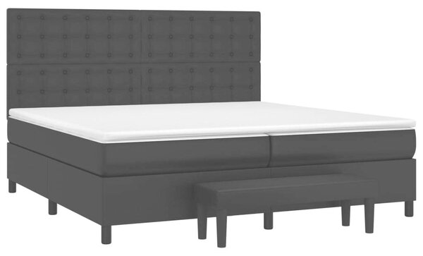 VidaXL Ágy - Fekete Műbőr - 200x200 cm