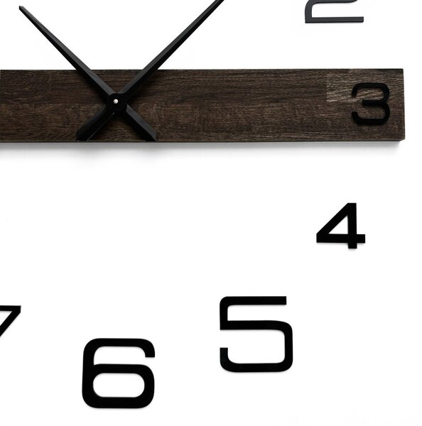 Minimalista elegáns falióra tölgyfából - POPOKLES