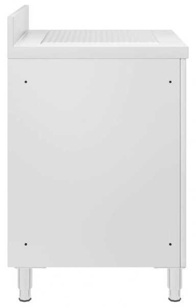 VidaXL Konyhai Szekrény - Rozsdamentes Acél - 60x60x96cm