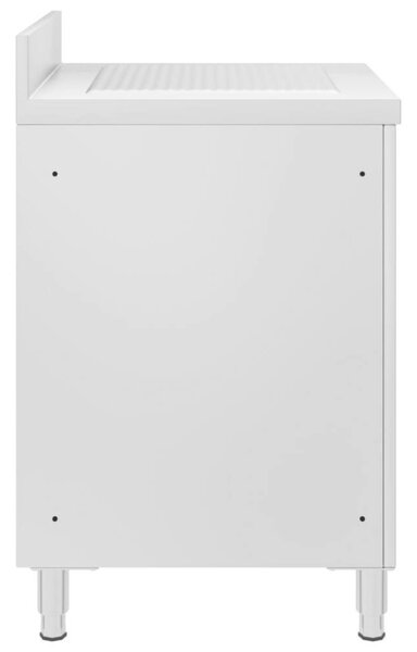 VidaXL Konyhai Szekrény - Rozsdamentes Acél - 60x60x96cm