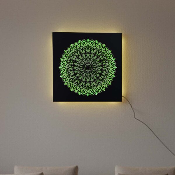 LED-es fa festmény Mandala – háttérvilágítású mandala | BAKE