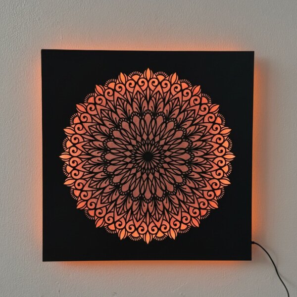 LED-es fa festmény Mandala – háttérvilágítású mandala | BAKE