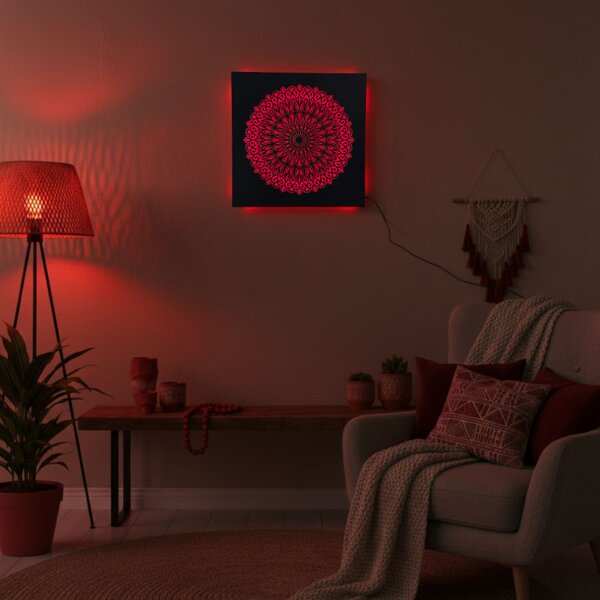 LED-es fa festmény Mandala – háttérvilágítású mandala | BAKE