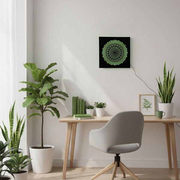LED-es fa festmény Mandala – háttérvilágítású mandala | BAKE
