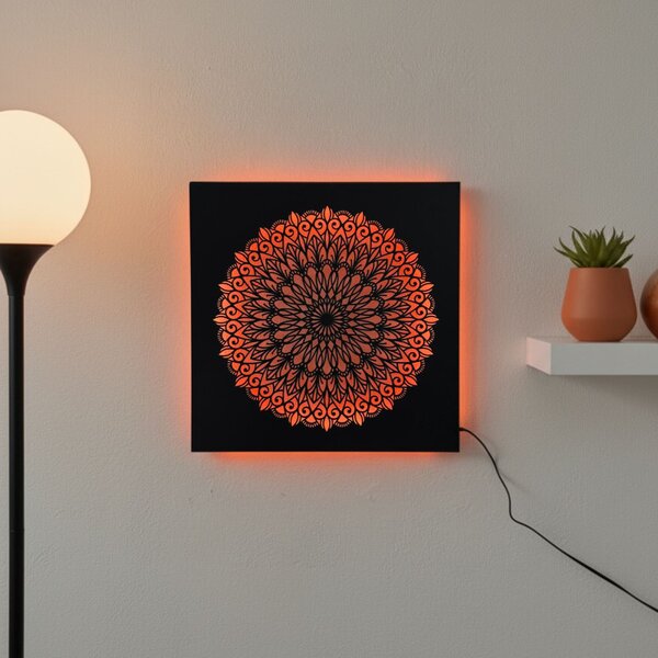 LED-es fa festmény Mandala – háttérvilágítású mandala | BAKE