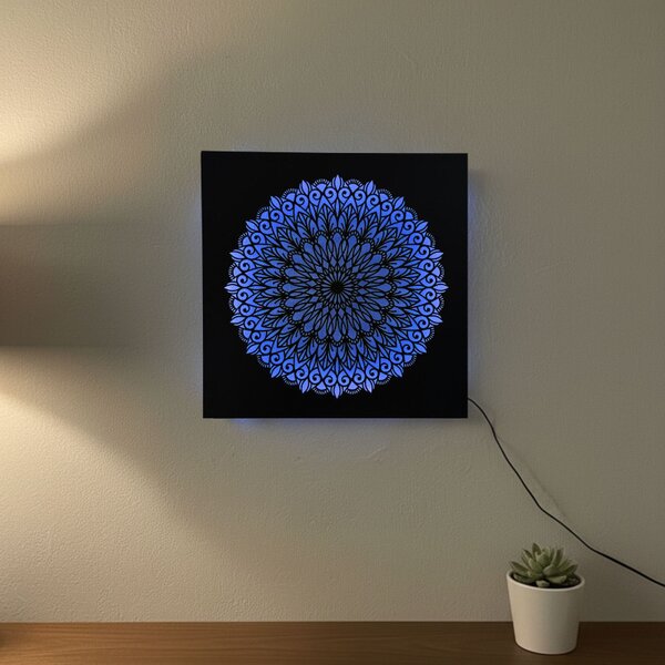 LED-es fa festmény Mandala – háttérvilágítású mandala | BAKE