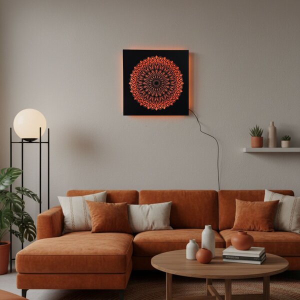 LED-es fa festmény Mandala – háttérvilágítású mandala | BAKE