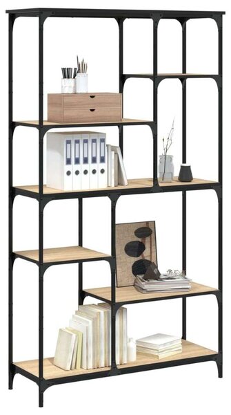 Polcrendszer - Ipari Stílus - Sonoma Tölgy - 99x35,5x176 cm