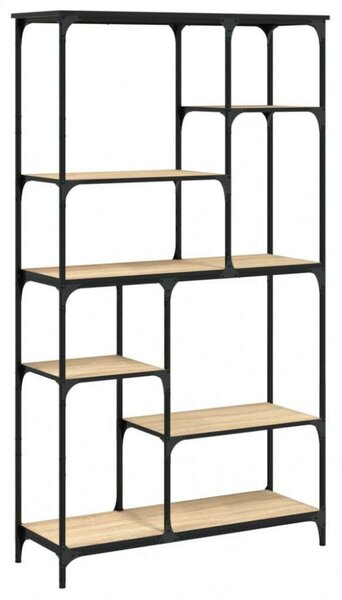 Polcrendszer - Ipari Stílus - Sonoma Tölgy - 99x35,5x176 cm