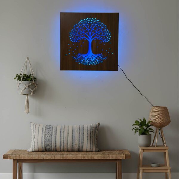 LED fa kép - Életfa RGB háttérvilágítással - KLARMA