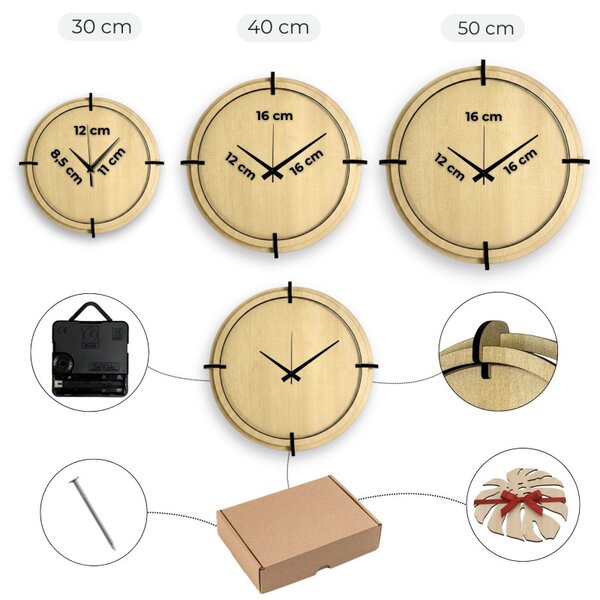 Designer fa falióra 3D számokkal | MAPLE