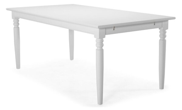 Asztal Ocean Delight C105 Fehér, 78x100x190cm, Közepes sűrűségű farostlemez, Fa