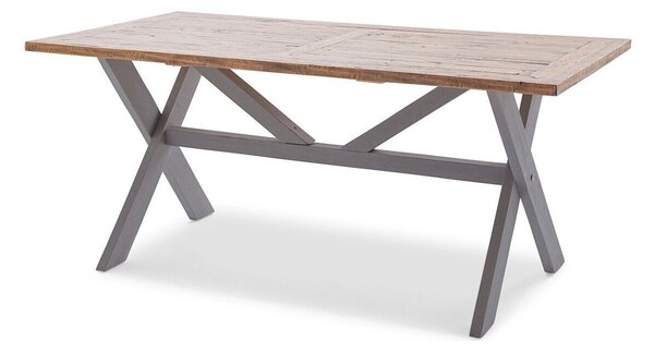 Asztal Chicago A107 Barna, Szürke, 79x100x220cm, Fa, Fa