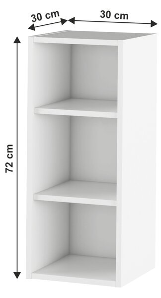 Felső konyhai polc Janne Type 1 (fehér)