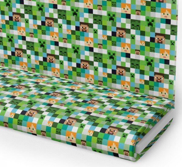 Mintás szövet MIGD111901 minecraft, magassága 150 cm