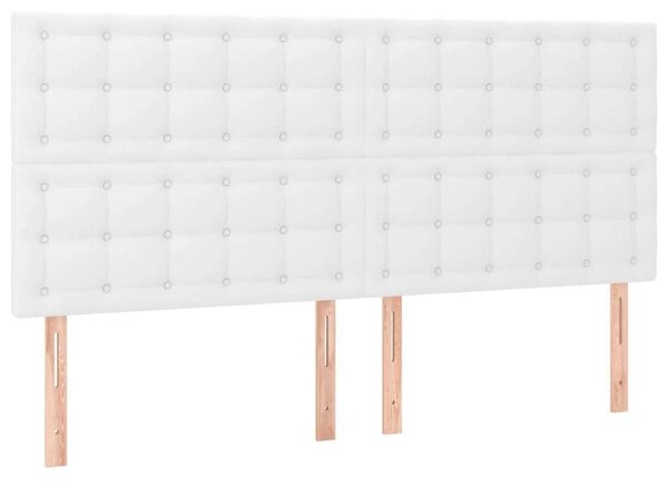 VidaXL Fehér Műbőr Ágy - 200x200 cm