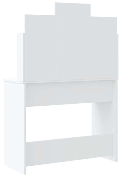 VidaXL Sminkasztal - Fehér - LED - 96x40x142 cm