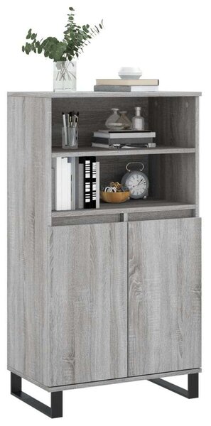 VidaXL szürke sonoma szerelt fa magasszekrény 60 x 36 x 110 cm