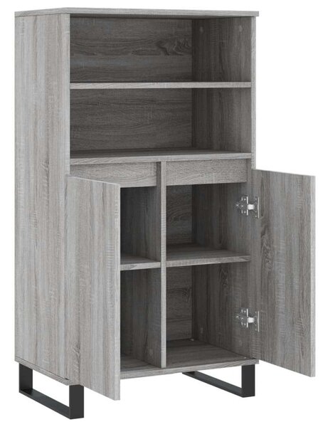 VidaXL szürke sonoma szerelt fa magasszekrény 60 x 36 x 110 cm