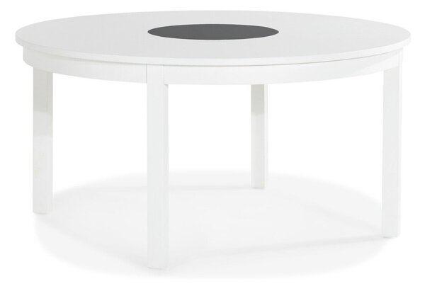 Asztal Riverton 389, Fehér, 75cm, Közepes sűrűségű farostlemez