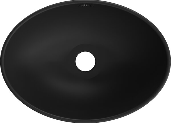 Mexen Elza 40 x 33 cm-es pultra helyezhető mosdókagyló, fekete matt - 21014085