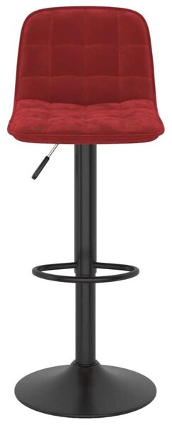 VidaXL Bársonybárszék - 2 db - Bordó