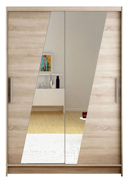 Gardróbszekrény Closico Pacron VIII, Laminált forgácslap, 200x120x58cm, Triufel tölgy