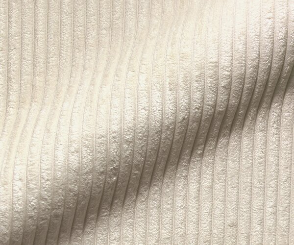 DELIFE Nagy kanapé Lanzo XL 270x130 cm kordbársony bézs puffal