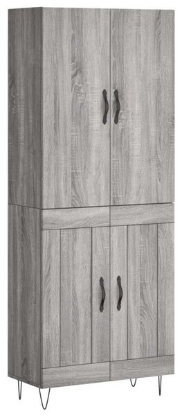 VidaXL szürke sonoma szerelt fa magasszekrény 69,5 x 34 x 180 cm