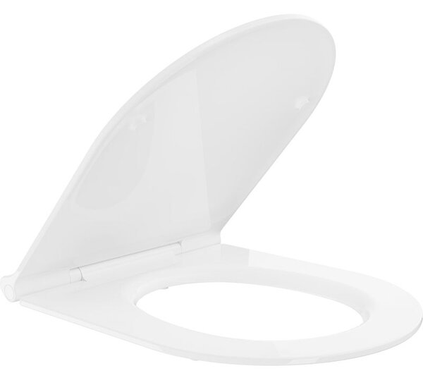 Mexen slim lassan záródó deszka, duroplast, fényes fehér - 39050100