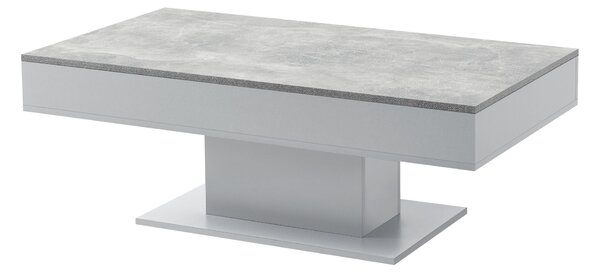 Dohányzóasztal Lünen 40 x 110 x 60 cm forgácslap betonhatású / szürke [en.casa]