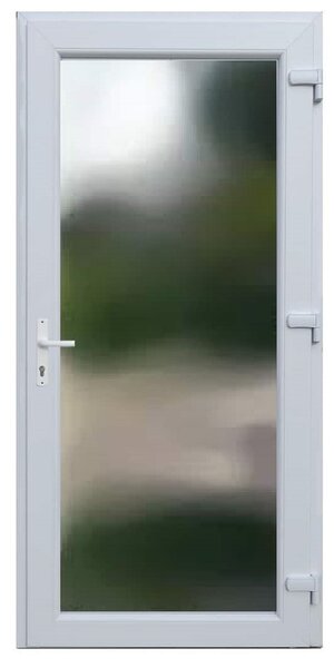 Glassy Full Glass - Hőszigetelt Bejárati ajtó / 110x206 / Fehér /