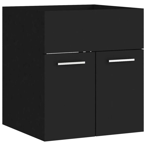 VidaXL Fürdőszoba Bútorszett - Fekete - 41x38.5x46cm
