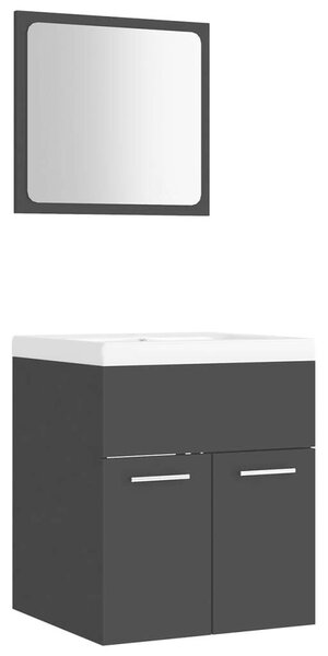 VidaXL Fürdőszoba Bútorszett - Fekete - 41x38.5x46cm