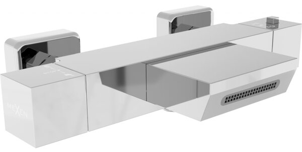 Mexen Cube termosztátos kádtöltő csaptelep, króm - 77360-00