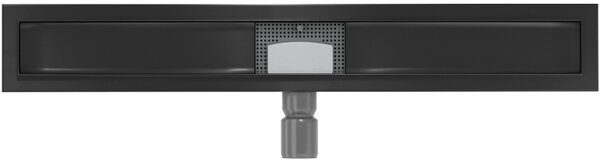 Mexen Lapos rozsdamentes zuhanytálca 70 cm - testtálca fedél nélkül, fekete, 1715070