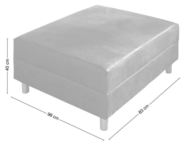 DELIFE Puff Clovis B98 x T83 barna modul vintage megjelenés