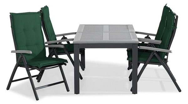Asztal és szék garnitúra Riverside 371 Textil, Fém