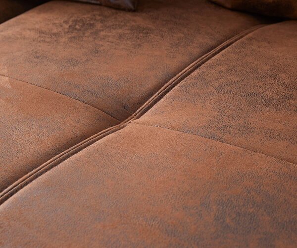 DELIFE Sarokkanapé Violetta 300 x 220 cm műbőr barna variálható rekamié