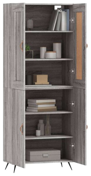 VidaXL szürke sonoma szerelt fa magasszekrény 69,5 x 34 x 180 cm