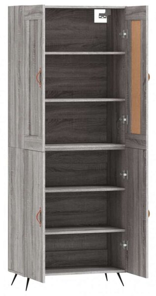 VidaXL szürke sonoma szerelt fa magasszekrény 69,5 x 34 x 180 cm