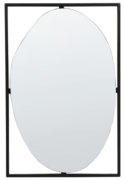 Falitükör NIBELLE 40 cm 60 cm Fém Fekete
