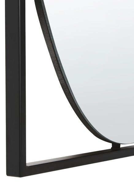 Falitükör NIBELLE 40 cm 60 cm Fém Fekete