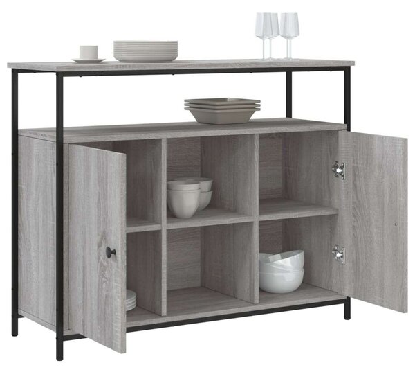 VidaXL Modern Tálalószekrény - Szürke Sonoma - 100x35x80 cm