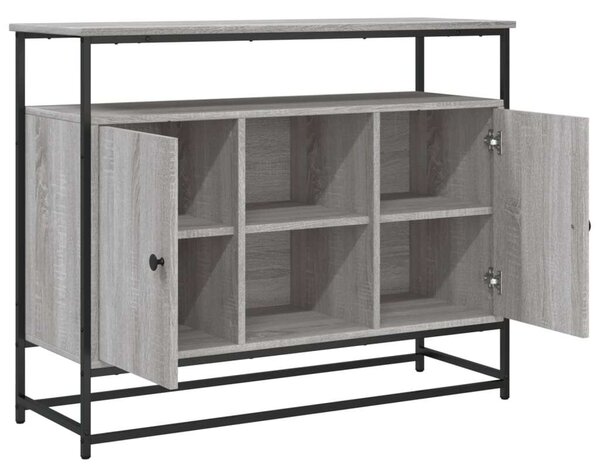 VidaXL Műfa Tálalószekrény - Szürke Sonoma - 100x35x80 cm