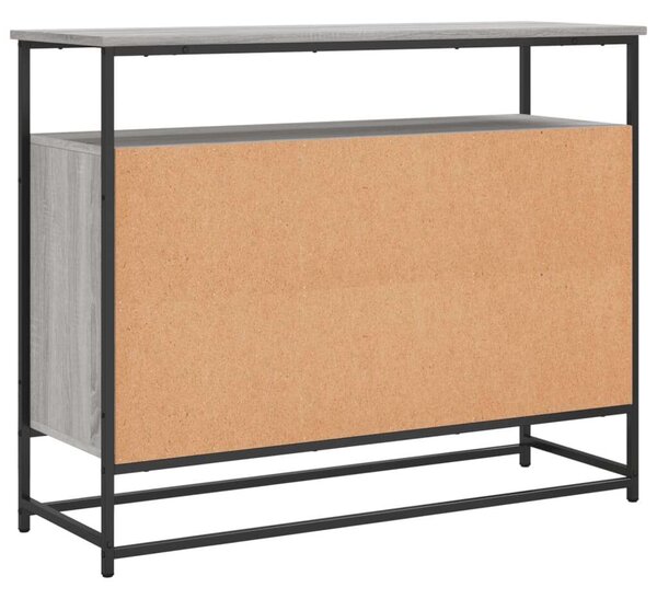 VidaXL Műfa Tálalószekrény - Szürke Sonoma - 100x35x80 cm
